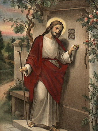Aurora Juxtaposition The Image Of Christ Knocking At The Door